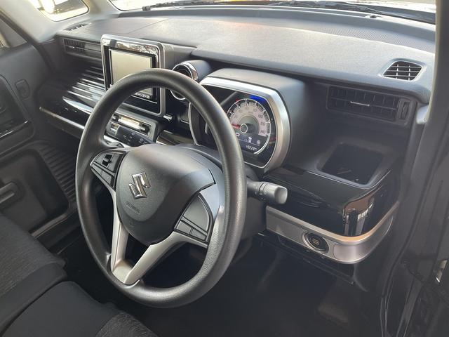 スペーシアカスタム ハイブリッドGS LEDヘッドライト シートヒーター ETC アイドリングストップ 衝突軽減ブレーキ CD ワンセグTV メモリーナビ Bluetooth 左側電動両側スライドドア 禁煙(8枚目)