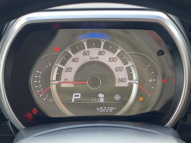 スペーシアカスタム ハイブリッドGS LEDヘッドライト シートヒーター ETC アイドリングストップ 衝突軽減ブレーキ CD ワンセグTV メモリーナビ Bluetooth 左側電動両側スライドドア 禁煙(14枚目)