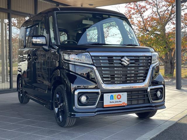 スペーシアカスタム ハイブリッドGS LEDヘッドライト シートヒーター ETC アイドリングストップ 衝突軽減ブレーキ CD ワンセグTV メモリーナビ Bluetooth 左側電動両側スライドドア 禁煙(39枚目)