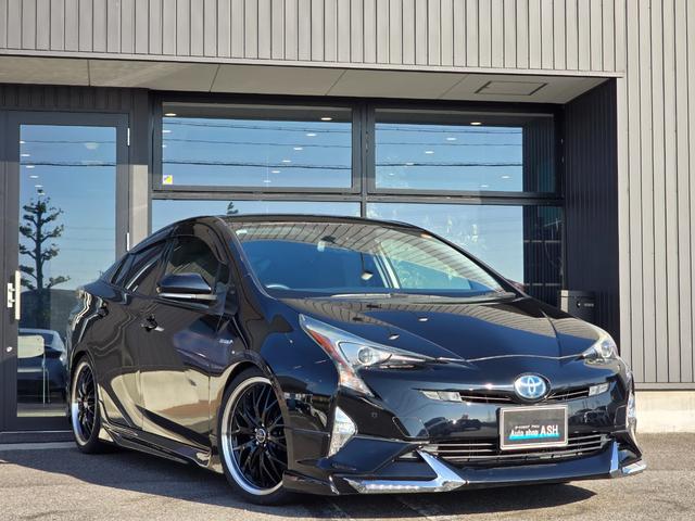 プリウス Sセーフティプラス 禁煙車/全国対応第三者機関保証1年付き/モデリスタタイプエアロ/ローダウン/19インチAW/前後コーナーセンサー/LEDヘッド/Bluetooth/バックカメラ/ETC(15枚目)