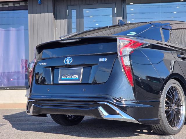 プリウス Sセーフティプラス 禁煙車/全国対応第三者機関保証1年付き/モデリスタタイプエアロ/ローダウン/19インチAW/前後コーナーセンサー/LEDヘッド/Bluetooth/バックカメラ/ETC(19枚目)