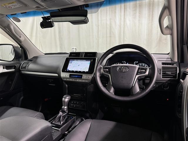 ランドクルーザープラド TX Lパッケージ・ブラックエディション 衝突被害軽減システム メモリーナビ フルセグ バックカメラ ETC ドラレコ CD ミュージックプレイヤー接続可 革シート 電動シート オートクルーズコントロール LEDヘッドランプ 3列シート(8枚目)