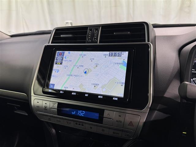 ランドクルーザープラド TX Lパッケージ・ブラックエディション 衝突被害軽減システム メモリーナビ フルセグ バックカメラ ETC ドラレコ CD ミュージックプレイヤー接続可 革シート 電動シート オートクルーズコントロール LEDヘッドランプ 3列シート(9枚目)