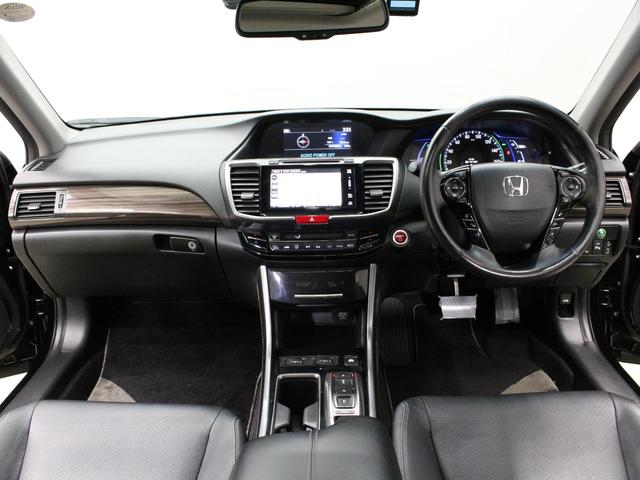 アコードハイブリッド EX サンルーフ 黒革シート 純正メモリーナビ バックカメラ ETC シートヒーター パワーシート 電動リヤサンシェード 電子制御パーキング ブレーキホールド LEDヘッドライト 純正18インチアルミ(10枚目)