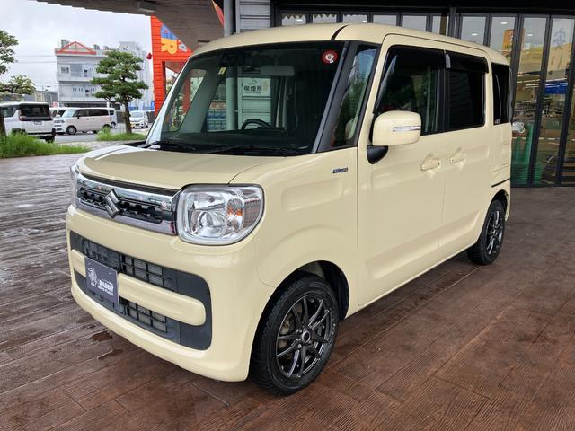 スペーシア ハイブリッドX フルセグナビ ETC バックカメラ ドライブレコーダー シートヒーター AUTOライト 衝突被害軽減システム bluetooth プッシュスターター サンシェード 障害物センサー サイドバイザー(2枚目)