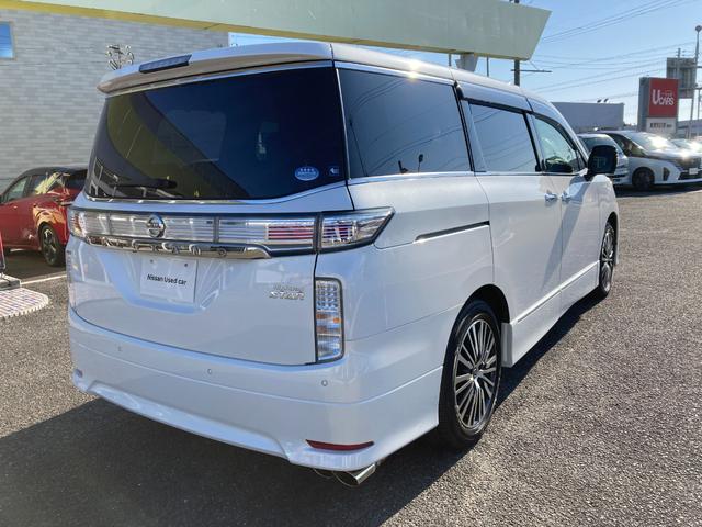 エルグランド 250ハイウェイスターS 純正ナビゲーション アラウンドビューモニター ETC 両側パワ-スライドドア クルコン インテリキー LEDヘッドランプ サイドカーテンエアバック 盗難防止 オートエアコン ニスモスポーツマフラー(45枚目)