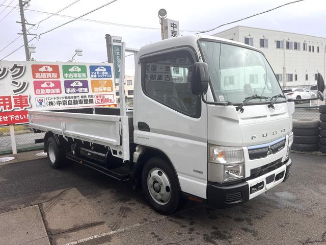 キャンター 　２トン　標準平ロング　デュオニックＡＴ　２ｔ　荷台板　荷台内寸法　Ｌ４３０ｃｍ　Ｗ１８０ｃｍ　荷台地上高８７ｃｍ　車両総重量５トン未満　レーンセンサー　社外ナビ　荷台ペイント（18枚目）