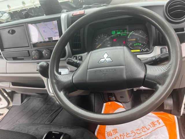 キャンター 　２トン　標準平ロング　デュオニックＡＴ　２ｔ　荷台板　荷台内寸法　Ｌ４３０ｃｍ　Ｗ１８０ｃｍ　荷台地上高８７ｃｍ　車両総重量５トン未満　レーンセンサー　社外ナビ　荷台ペイント（32枚目）