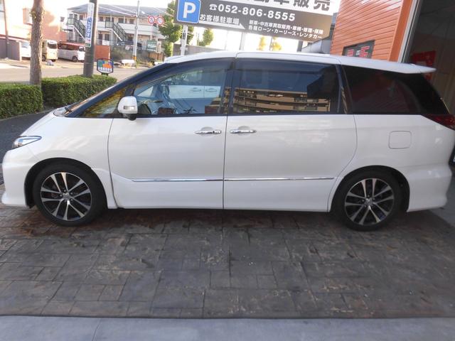 エスティマ アエラス　プレミアムエディション　純正ナビ　フルセグ　Ｂｌｕｅｔｏｏｔｈ　バックカメラ　ハーフレザーシート　後席モニター　両側パワースライドドア　パワーシート　クルーズコントロール　前後ドライブレコーダー　ＨＩＤヘッドライト　ＥＴＣ（5枚目）