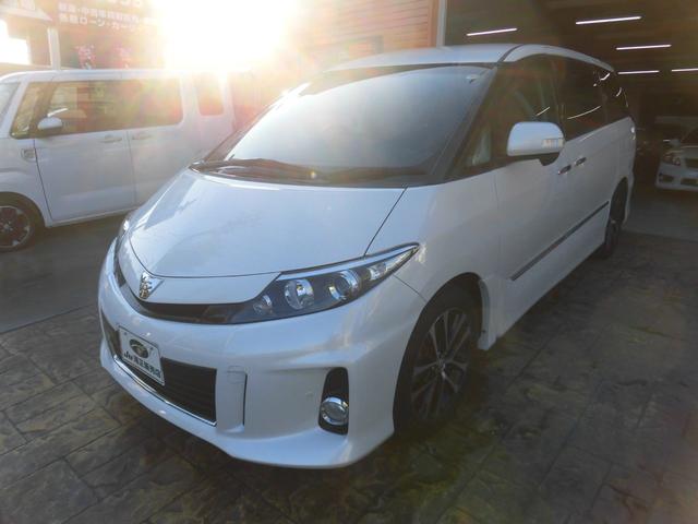 エスティマ アエラス　プレミアムエディション　純正ナビ　フルセグ　Ｂｌｕｅｔｏｏｔｈ　バックカメラ　ハーフレザーシート　後席モニター　両側パワースライドドア　パワーシート　クルーズコントロール　前後ドライブレコーダー　ＨＩＤヘッドライト　ＥＴＣ（7枚目）