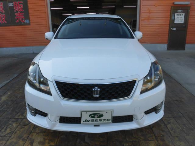 クラウン ２．５アスリート　プレミアムエディション　純正ナビ　フルセグ　Ｂｌｕｅｔｏｏｔｈ　バックカメラ　ＴＯＭ，Ｓフロントスポイラー　リアスポイラー　黒革シート　シートエアコン　シートヒーター　シートメモリー　ＨＩＤヘッド　カワシート　パワーシート（2枚目）