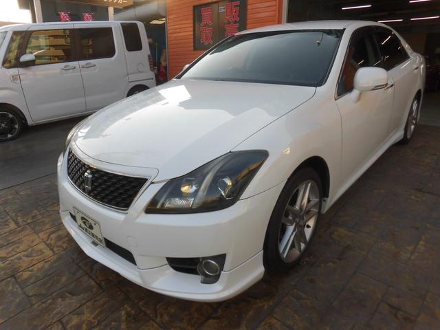 クラウン ２．５アスリート　プレミアムエディション　純正ナビ　フルセグ　Ｂｌｕｅｔｏｏｔｈ　バックカメラ　ＴＯＭ，Ｓフロントスポイラー　リアスポイラー　黒革シート　シートエアコン　シートヒーター　シートメモリー　ＨＩＤヘッド　カワシート　パワーシート（7枚目）