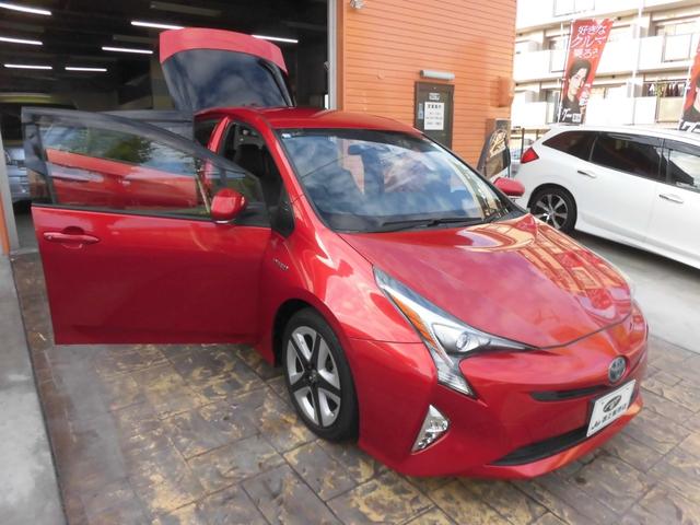 プリウス Ｓツーリングセレクション　純正ナビ　フルセグ　Ｂｌｕｅｔｏｏｔｈ　バックカメラ　トヨタセーフティセンス　ＥＴＣ　シートヒーター　純正ドライブレコーダー　カワシート　ＡＵＴＯライト　ＬＥＤヘッドライト　スペアキー　クルコン（34枚目）