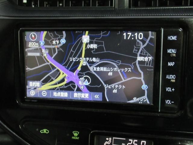 アクア G フルセグ メモリーナビ DVD再生 ミュージックプレイヤー接続可 バックカメラ 衝突被害軽減システム ETC ドラレコ ワンオーナー(8枚目)