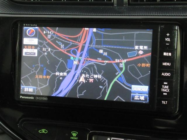 アクア Ｓスタイルブラック　フルセグ　メモリーナビ　ＤＶＤ再生　ミュージックプレイヤー接続可　バックカメラ　衝突被害軽減システム　ＥＴＣ　ワンオーナー（7枚目）