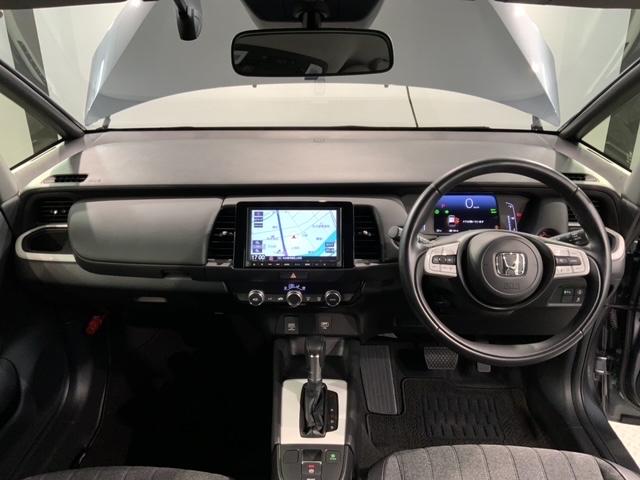 フィット e:HEVホーム H SENSING 最長5年保証 禁煙車 ワンオーナー ナビVXM-215VFEi TV Rカメラ BTオ-ディオ DVD ドラレコ ETC LEDライト VSA クルコン ドアバイザー スマートキー(9枚目)