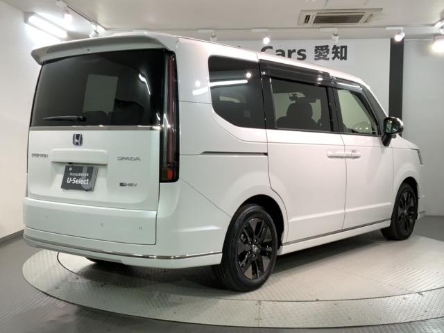 ステップワゴン ｅ：ＨＥＶスパーダ　Ｈ　ＳＥＮＳＩＮＧ　最長５年保証　ワンオ－ナ－　ナビＬＸＭ－２３７ＶＦＮｉ　ＴＶ　Ｒカメラ　マルチビュ－　ＣＤ録音　ＢＴオ－ディオ　ＤＶＤ　ドラレコ　ＥＴＣ　ＬＥＤライト　両側電動ドア　ＶＳＡ　アルミ（50枚目）