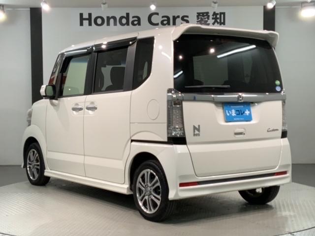 N-BOXカスタム G・Lパッケージ いまコレ+新品マット付 1年保証 ナビVXM-155VSi TV Rカメラ BTオ-ディオ DVD ドラレコ HID VSA アルミ スマ-トキ- スペアキ- 盗難防止装置 整備記録簿 ベンチシ-ト(48枚目)