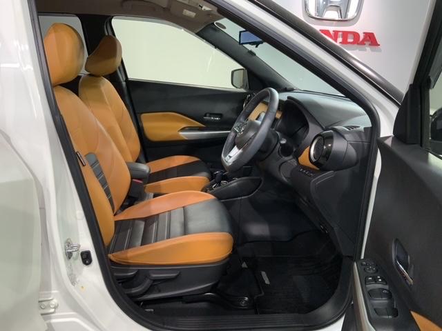 キックス Ｘツートーンインテリアエディション　２ト－ン　最長５年保証　純正ナビ　ＴＶ　Ｒカメラ　マルチビュー　ＣＤ録音　ＢＴオ－ディオ　ＤＶＤ　ドラレコ　衝突軽減Ｂ　ＥＴＣ　ＬＥＤライト　横滑り防止　シートヒーター　クルコン　アルミ　フォグ（18枚目）