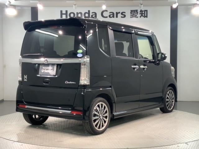 Ｎ－ＢＯＸカスタム Ｇ・ターボＬパッケージ　１年保証　ナビ　ＴＶ　Ｒカメラ　ＤＶＤ　ドラレコ　ＥＴＣ　ＨＩＤ　両側電動ドア　ＶＳＡ　クルコン　アルミ　スマ－トキ－　盗難防止装置　整備記録簿　ＡＡＣ　スペアキ－　ドアバイザ－　ベンチシ－ト　Ｂカメ（48枚目）