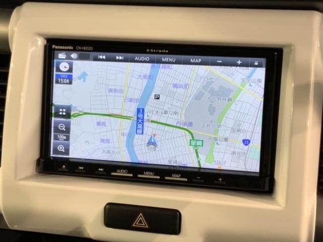 ハスラー G 2ト-ン1年保証ナビTVRカメラ ドライブレコーダ セキュリティー スマキー 運転席側シートヒーター 整備点検記録簿 VSC フルフラットシート ETC車載器 DVD再生可 キーレスエントリーシステム(4枚目)