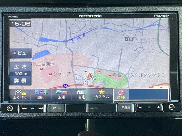 フィット 13G・Lパッケージ 禁煙車 ワンオーナー 7インチメモリーナビ ワンセグTV DVD再生 CD再生 ETC スマートキー スペアキー 衝突軽減ブレーキ 盗難防止装置 横滑り防止装置(9枚目)