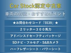 ３００馬力　純正ＳＤナビ　フルセグＴＶ　サイド＆バックカメラ　アドバンスドセーフティパッケージ　パワーシート　ＬＥＤヘッドライト　純正１８インチアルミホイール　ハイビームアシスト　ＥＴＣ　ドアバイザー 3