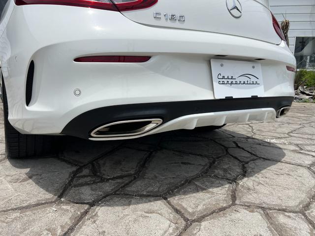Ｃクラス Ｃ１８０クーペ　スポーツ　純正ナビ　バックカメラ　ブラインドスポットモニター　レーダークルーズコントロール　黒レザーシート　テレビ　純正１９インチアルミホイール　ドライブレコーダー　　ＥＴＣ　　コーナーセンサー（18枚目）