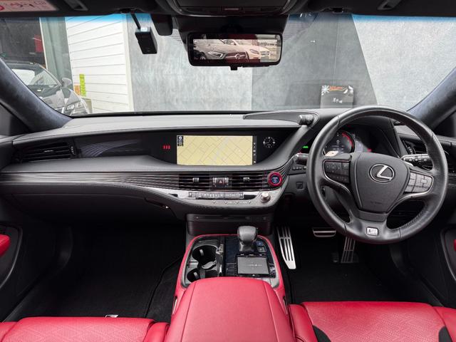 LS LS500h Fスポーツ 4WD サンルーフ TRDエアロF/S/R TRDマフラー デジタルインナーミラー パノラミックビューモニター ブラインドスポットモニター ヘッドアップディスプレイ パワートランク 純正ナビ ETC(38枚目)