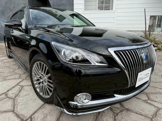 クラウンマジェスタ Fバージョン モデリスタエアロ(F/S/R) 純正18インチアルミホイール ブラインドスポットモニター 黒レザーシート LEDヘッドライト クリアランスソナー 純正ナビ バックカメラ フルセグテレビ シートヒータ-(9枚目)