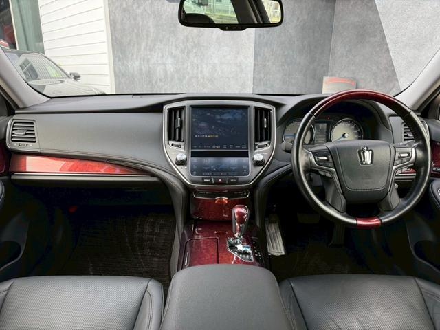 クラウンマジェスタ Fバージョン モデリスタエアロ(F/S/R) 純正18インチアルミホイール ブラインドスポットモニター 黒レザーシート LEDヘッドライト クリアランスソナー 純正ナビ バックカメラ フルセグテレビ シートヒータ-(29枚目)