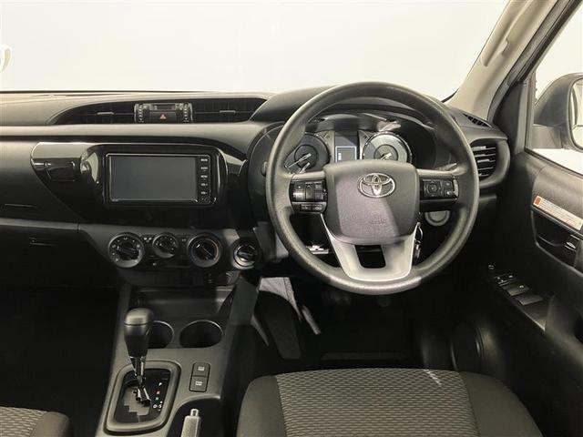 ハイラックス Ｘ　４Ｘ４　助手席エアバッグ　カーテンエアバッグ　エアコン　ＡＢＳ　ナビＴＶ　ＥＴＣ車載器　ミュージックプレイヤー接続可　パワーステアリング　ワンオーナー　パワーウィンドウ　Ｂカメラ　メモリーナビ　ＬＥＤ（5枚目）