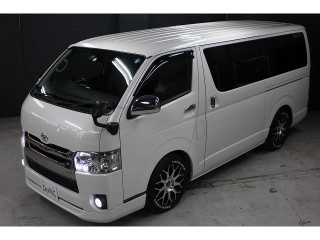 スーパーGL ダークプライム 両側電動スライドx黒革調シ-トカバ-xESSEXスポイラ-xESSEX17AWx2インチロ-ダウンxLEDヘッドxLEDフォグxスマ-トキ-xナビTVxフリップダウンモニタ-xバックカメラxETC(37枚目)