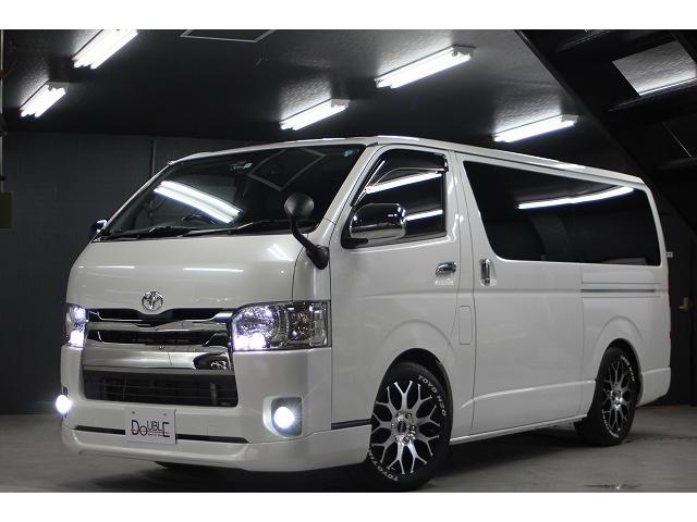 スーパーGL ダークプライム 両側電動スライドx黒革調シ-トカバ-xESSEXスポイラ-xESSEX17AWx2インチロ-ダウンxLEDヘッドxLEDフォグxスマ-トキ-xナビTVxフリップダウンモニタ-xバックカメラxETC(53枚目)