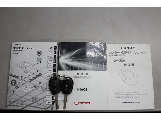 ハイエースバン ロングＤＸ　ＧＬパッケージ　６型ｘトヨタセ－フティセンスｘＷエアコンｘ純正ナビＴＶｘバックカメラｘＥＴＣｘナビ連動式ドラレコｘ両側スライドドアｘ純正ＬＥＤヘッドライトｘＬＥＤナンバー灯ｘトリムパネルブラックｘディーゼルターボ（60枚目）