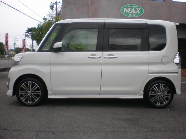 タント カスタムＲＳ　ターボ車　純正８インチナビ　フルセグＴＶ　バックカメラ　純正ドラレコ　ＥＴＣ　ＣＤ　ＤＶＤ再生　Ｂｌｕｅｔｏｏｔｈ　プッシュスタート　両側パワースライドドア　オートライト　純正１５インチＡＷ　禁煙車（5枚目）