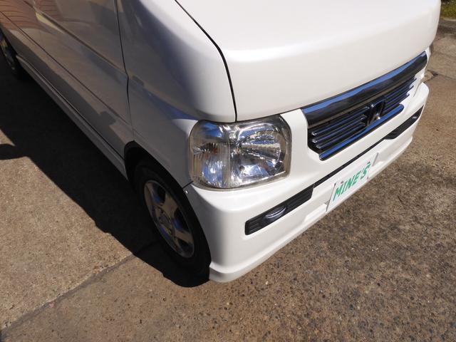 バモス Lローダウン 禁煙車/肘掛け付き運転席シート/後期可倒式ドアミラー/キーレス・スペアキー/両側スライドドア/ヘッドライトレベライザー/フォグランプ/純正13アルミ/CDステレオ/純正フロアマット/ドアバイザー/取説(22枚目)