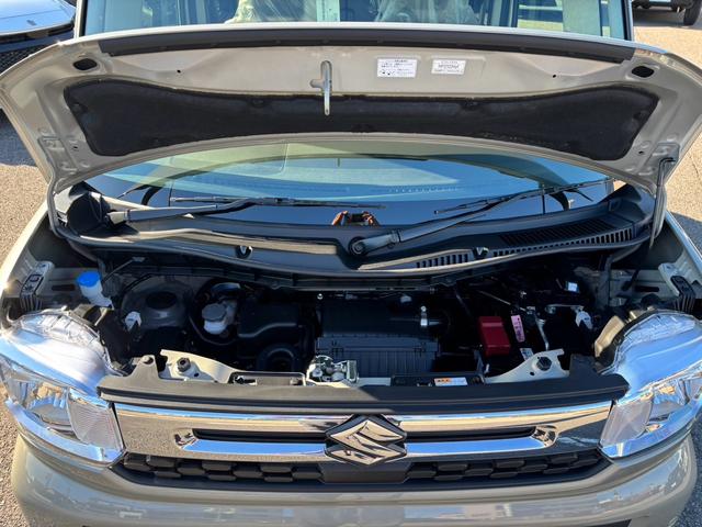 スペーシア ハイブリッドX 届出済未使用車 両側電動スライドドア 衝突被害軽減システム オートライト LEDヘッドランプ スマートキー アイドリングストップ 電動格納ミラー シートヒーター ベンチシート CVT(10枚目)