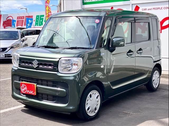 スペーシア ハイブリッドＧ　ユーザー買取　ＡＡ未出品　プッシュスタート　アイドリングストップ　ＥＴＣ　パワーモード　衝突被害軽減ブレーキ　車線逸脱警報　誤発信抑制機能　スズキセーフティサポート　社外ナビ（ＭＤＶ－Ｄ３０７ＢＴＬ）（7枚目）