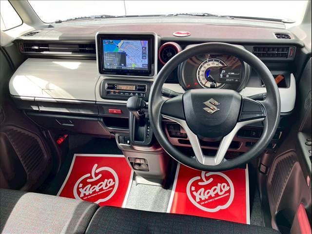 スペーシア ハイブリッドＧ　ユーザー買取　ＡＡ未出品　プッシュスタート　アイドリングストップ　ＥＴＣ　パワーモード　衝突被害軽減ブレーキ　車線逸脱警報　誤発信抑制機能　スズキセーフティサポート　社外ナビ（ＭＤＶ－Ｄ３０７ＢＴＬ）（16枚目）