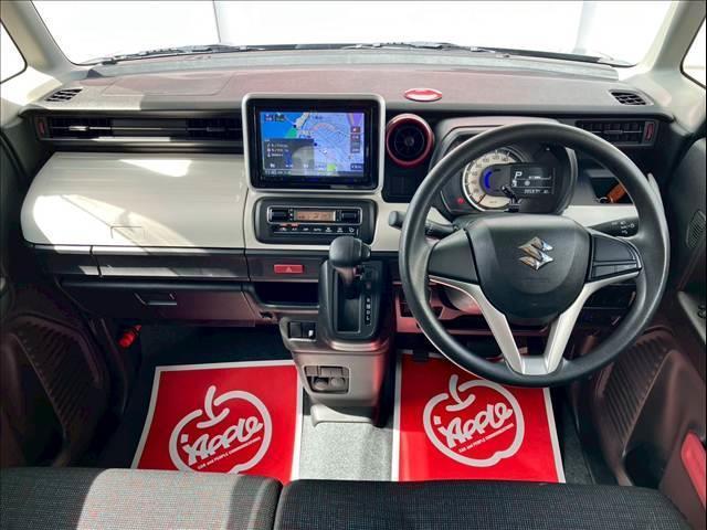 スペーシア ハイブリッドＧ　ユーザー買取　ＡＡ未出品　プッシュスタート　アイドリングストップ　ＥＴＣ　パワーモード　衝突被害軽減ブレーキ　車線逸脱警報　誤発信抑制機能　スズキセーフティサポート　社外ナビ（ＭＤＶ－Ｄ３０７ＢＴＬ）（17枚目）