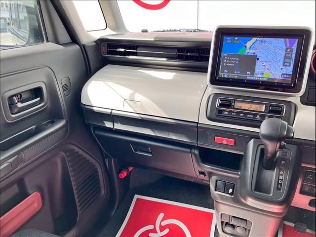 スペーシア ハイブリッドＧ　ユーザー買取　ＡＡ未出品　プッシュスタート　アイドリングストップ　ＥＴＣ　パワーモード　衝突被害軽減ブレーキ　車線逸脱警報　誤発信抑制機能　スズキセーフティサポート　社外ナビ（ＭＤＶ－Ｄ３０７ＢＴＬ）（18枚目）