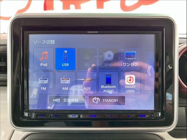 スペーシア ハイブリッドＧ　ユーザー買取　ＡＡ未出品　プッシュスタート　アイドリングストップ　ＥＴＣ　パワーモード　衝突被害軽減ブレーキ　車線逸脱警報　誤発信抑制機能　スズキセーフティサポート　社外ナビ（ＭＤＶ－Ｄ３０７ＢＴＬ）（25枚目）
