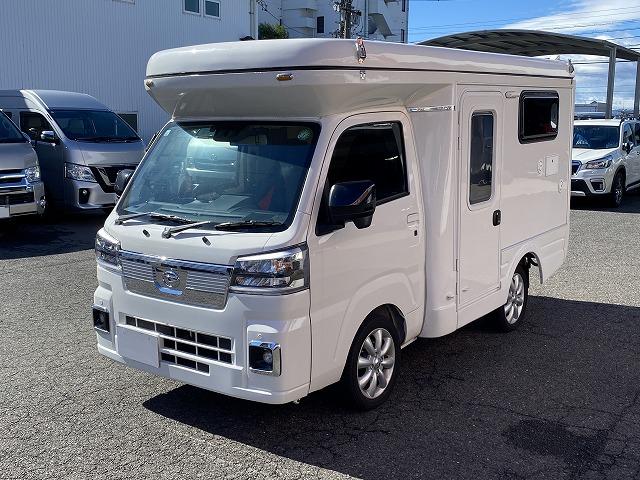ハイゼットトラック 　ＪＰスターＨＡＰＰＹ１プラスＣＩＴＹ／４ＷＤ／ポップアップルーフ車／１２Ｖエアコン／冷蔵庫／リチウムＢＴ４００ＡＨ／電子レンジ／前後スタビライザー／ＪＰオプションＡＷ／ベバストＦＦヒーター／ソーラーＰ（12枚目）