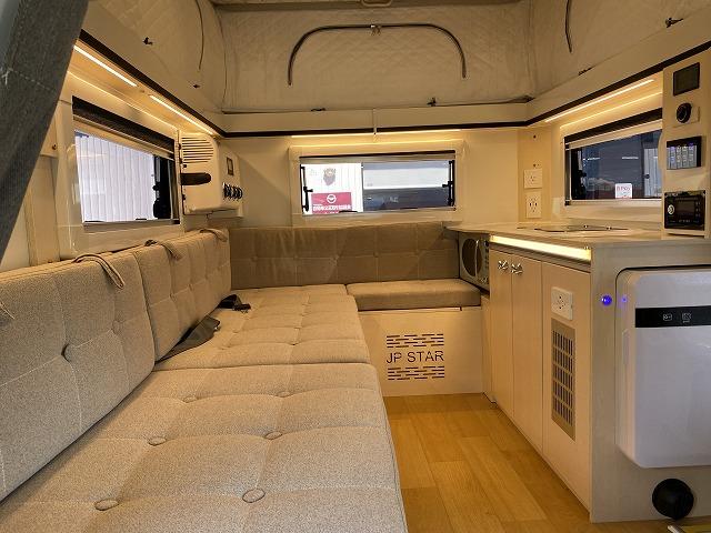 ハイゼットトラック 　ＪＰスターＨＡＰＰＹ１プラスＣＩＴＹ／４ＷＤ／ポップアップルーフ車／１２Ｖエアコン／冷蔵庫／リチウムＢＴ４００ＡＨ／電子レンジ／前後スタビライザー／ＪＰオプションＡＷ／ベバストＦＦヒーター／ソーラーＰ（27枚目）