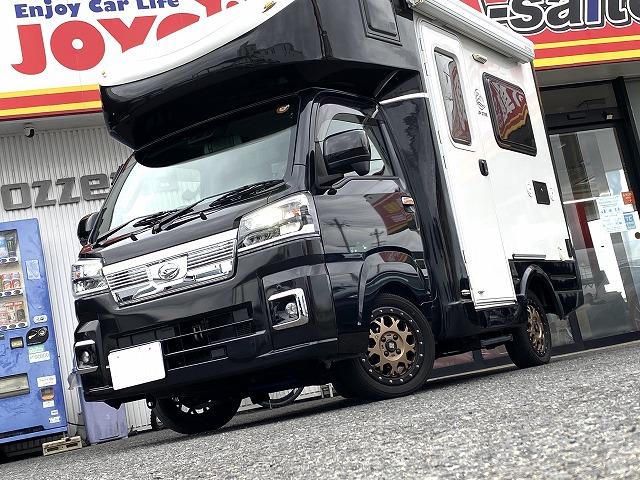 ハイゼットトラック JPスターHAPPY1プラス/4WD/12Vエアコン/FFヒーター/冷蔵庫/リチウムBT400AH/電子レンジ/リアTV/MAXファン/前後スタビライザー/JPオプションAW/JPBOX/強化ブレーキ(2枚目)