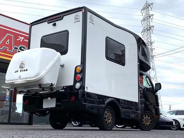 ハイゼットトラック JPスターHAPPY1プラス/4WD/12Vエアコン/FFヒーター/冷蔵庫/リチウムBT400AH/電子レンジ/リアTV/MAXファン/前後スタビライザー/JPオプションAW/JPBOX/強化ブレーキ(4枚目)