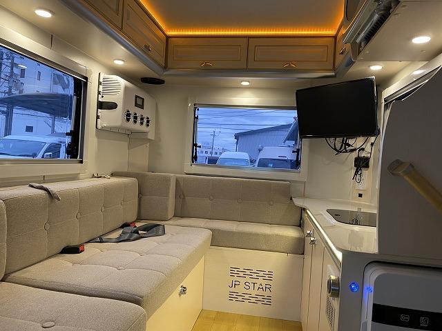 ハイゼットトラック JPスターHAPPY1プラス/4WD/12Vエアコン/FFヒーター/冷蔵庫/リチウムBT400AH/電子レンジ/リアTV/MAXファン/前後スタビライザー/JPオプションAW/JPBOX/強化ブレーキ(32枚目)