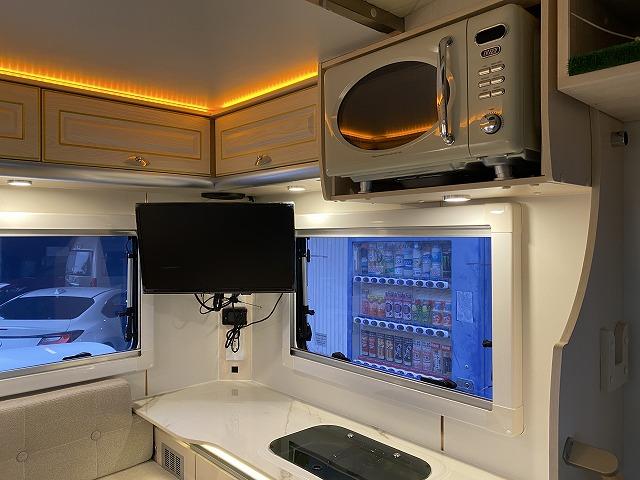 ハイゼットトラック JPスターHAPPY1プラス/4WD/12Vエアコン/FFヒーター/冷蔵庫/リチウムBT400AH/電子レンジ/リアTV/MAXファン/前後スタビライザー/JPオプションAW/JPBOX/強化ブレーキ(34枚目)