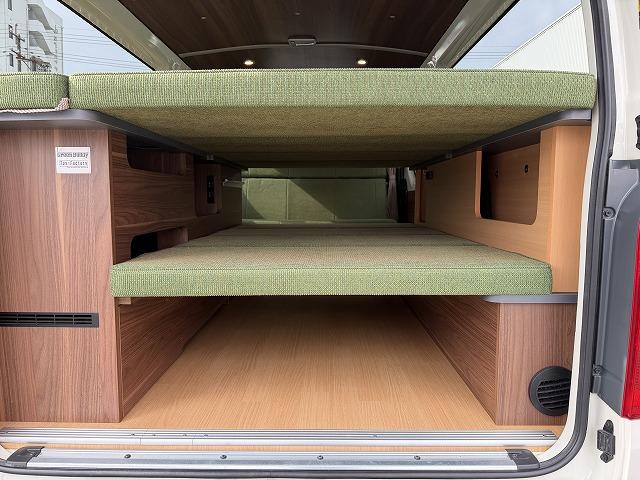 ハイエースバン トイファクトリー製グリーンバディ/ディーゼル4WD/電装パッケージ/2段ベッドマット/FFヒーター/TRDフロントスポイラー/ライノラックルーフラック・オーニング/リアラダー/トヨタTSS(22枚目)